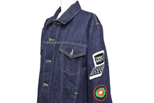 画像をギャラリービューアに読み込む, Stella Mccartney ステラマッカートニー デニムジャケット 460320SIN33-1 コットン アセテート ネイビー マルチ 52 美品 中古 49452