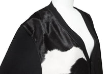 画像をギャラリービューアに読み込む, 極美品 Alexander McQueen アレキサンダーマックイーン カーディガン トップス 329299 ウール レーヨン 牛 ブラック 50 中古 49456