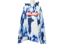 Load image into Gallery viewer, HELMUT LANG ヘルムートラング 2018 パーカー タイダイ調 ブルー ホワイト レッド サイズM 美品 中古 49467