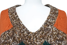 画像をギャラリービューアに読み込む, GUCCI グッチ ニット セーター Vネック M マルチカラー リバーシブル マルチカラー グリーン 花柄 496476 美品 中古49476