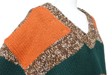 画像をギャラリービューアに読み込む, GUCCI グッチ ニット セーター Vネック M マルチカラー リバーシブル マルチカラー グリーン 花柄 496476 美品 中古49476