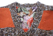 画像をギャラリービューアに読み込む, GUCCI グッチ ニット セーター Vネック M マルチカラー リバーシブル マルチカラー グリーン 花柄 496476 美品 中古49476