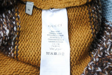 画像をギャラリービューアに読み込む, GUCCI グッチ ニット セーター Vネック M マルチカラー リバーシブル マルチカラー グリーン 花柄 496476 美品 中古49476