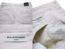 画像をギャラリービューアに読み込む, BALENCIAGA バレンシアガ ボトムス アレキサンダーワン期 2014SS 301832 日本製 コットン ブラック ホワイト 32 良品 中古 49484