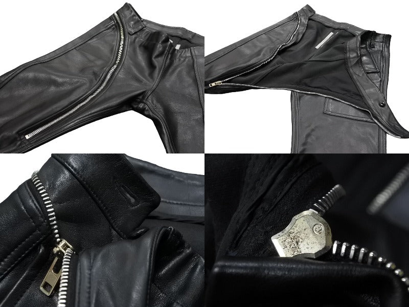 Rick Owens リックオウエンス レザーパンツ 2014 RU14F2387-LBO