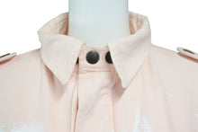 画像をギャラリービューアに読み込む, FAITH CONNEXION フェイスコネクション 18SS ペイント加工ミリタリージャケット コットン ピンク サイズXS 美品 中古 49501