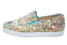 Load image into Gallery viewer, Christian Louboutin クリスチャンルブタン ピックポートスリッポン スタッズ 総柄レザー 45 美品 中古 49512