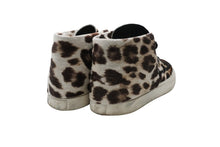 Load image into Gallery viewer, GIUSEPPE ZANOTTI ジュゼッペザノッティ ハラコ レオパード スニーカー ホワイト ブラウン 靴 シューズ サイズ44 中古 49529