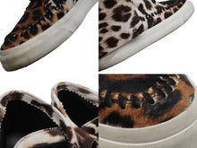 Load image into Gallery viewer, GIUSEPPE ZANOTTI ジュゼッペザノッティ ハラコ レオパード スニーカー ホワイト ブラウン 靴 シューズ サイズ44 中古 49529
