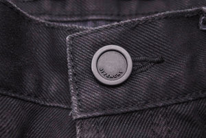 Givenchy ジバンシー デニムパンツ クロス 模様 ペイント チュニジア製 コットン レザー ブラック サイズ31 美品 中古 49585