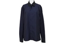 画像をギャラリービューアに読み込む, BALENCIAGA バレンシアガ デザイン 長袖シャツ アレキサンダーワン期 ネイビー 紺色 トップス 390231 サイズ40 美品 中古 49587