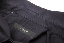 画像をギャラリービューアに読み込む, Givenchy ジバンシー リング ジップ 長袖シャツ デザイン 黒 ブラック トップス サイズ41 中古 美品 49590