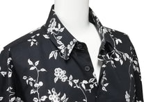 画像をギャラリービューアに読み込む, Haider Ackermann ハイダーアッカーマン 花柄シャツ 長袖シャツ ポルトガル製 コットン ブラウン ホワイト サイズM 美品 中古 49599