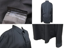 画像をギャラリービューアに読み込む, BALENCIAGA バレンシアガ 長袖シャツ ブラック 黒 トップス 無地 301995 サイズ41 良好 中古 49607