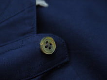 画像をギャラリービューアに読み込む, Stella McCartney ステラマッカートニー 17SS 459671 燕 刺繍 長袖シャツ ブルー トップス 鳥 サイズ40 良品 中古 49614