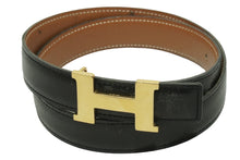 Load image into Gallery viewer, HERMES エルメス コンスタンス Hベルト □B 1998年 サイズ65 ブラック ゴールド金具 美品 中古 50994
