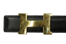 Load image into Gallery viewer, HERMES エルメス コンスタンス Hベルト □B 1998年 サイズ65 ブラック ゴールド金具 美品 中古 50994
