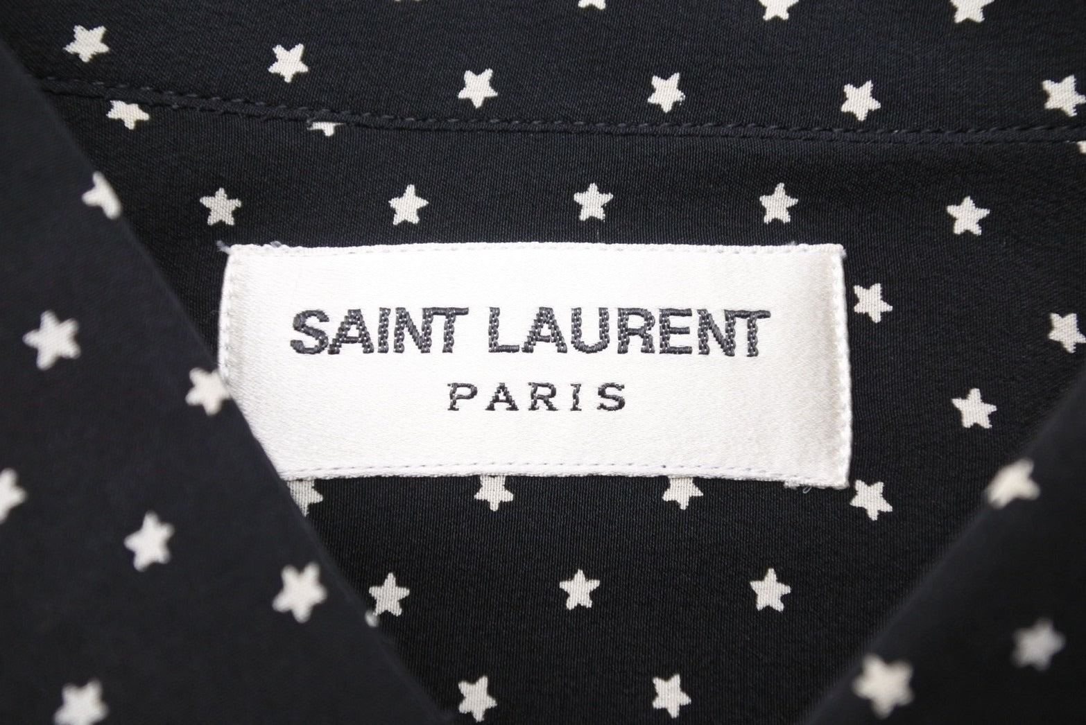 極美品 SAINT LAURENT サンローラン 長袖シャツ 376916 メンズ 星柄