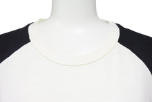 画像をギャラリービューアに読み込む, NEIL BARRETT ニールバレット 長袖Tシャツ スリムフィット PBJT43B-A508C コットン ホワイト ブラック サイズL 美品 中古 49637