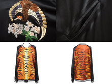 画像をギャラリービューアに読み込む, CHRISTIAN DADA クリスチャンダダ ジャケット リバーシブル シルク アクリル ウール ブラック オレンジ シルバー 50 美品 中古49669