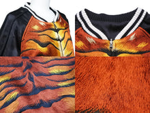 画像をギャラリービューアに読み込む, CHRISTIAN DADA クリスチャンダダ ジャケット リバーシブル シルク アクリル ウール ブラック オレンジ シルバー 50 美品 中古49669