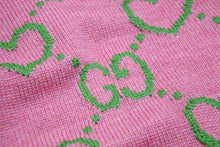 画像をギャラリービューアに読み込む, 極美品 GUCCI グッチ ガールズ カーディガン GG柄 2022-23AW イタリア製 ウール ポリウレタン ピンク グリーン サイズS 中古 49674