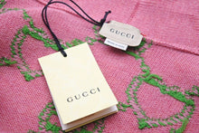 画像をギャラリービューアに読み込む, 極美品 GUCCI グッチ ガールズ カーディガン GG柄 2022-23AW イタリア製 ウール ポリウレタン ピンク グリーン サイズS 中古 49674