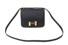 Load image into Gallery viewer, 極美品 HERMES エルメス ショルダーバッグ ミニ コンスタンス3 ブラック RG金具 エバーカラー A刻印 中古 49709