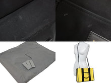 画像をギャラリービューアに読み込む, BALENCIAGA バレンシアガ トートバッグ ショルダーバッグ ハードウェア キャンバス イエロー ブラック シルバー金具 美品 中古49716