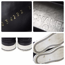 画像をギャラリービューアに読み込む, CHANEL シャネル スニーカー 19年クルーズモデル ココマーク キャンバス ハイカットスニーカー G34222 良品 中古 49723