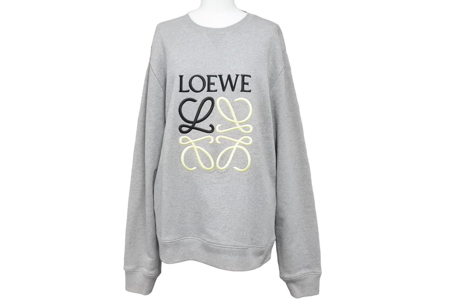 LOEWE ロエベ アナグラム スウェットシャツ クルーネック グレー 22aw h526y24j07 サイズ S 美品 中古 49753 –  Casanova Vintage