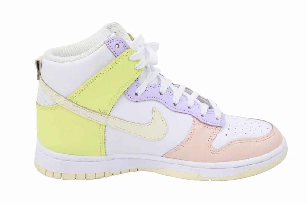 NIKE ナイキ スニーカー ダンクハイ ウィメンズ カシミア DD1869-108 ホワイト パステルカラー 25cm 美品 中古 49757