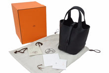Load image into Gallery viewer, 新品未使用 エルメス ピコタンロックPM U刻印 18 トリヨンクレマンス ソーブラック ハンドバッグ 中古 49759