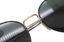 画像をギャラリービューアに読み込む, EYEVAN アイヴァン ラウンド サングラス ブラック グリーン 小物 アイウェア E-0504 美品 中古 49760