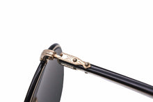 画像をギャラリービューアに読み込む, EYEVAN アイヴァン ラウンド サングラス ブラック グリーン 小物 アイウェア E-0504 美品 中古 49760