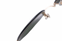 画像をギャラリービューアに読み込む, EYEVAN アイヴァン ラウンド サングラス ブラック グリーン 小物 アイウェア E-0504 美品 中古 49760