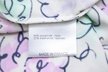 Load image into Gallery viewer, 極美品 CHANEL シャネル 半袖Ｔシャツ 花柄 ココマーク P11246V06748 ナイロン スパンデックス ホワイト マルチカラー 40 中古49774