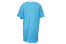 画像をギャラリービューアに読み込む, Lucien Pellat-Finet ルシアンペラフィネ 半袖Ｔシャツ ドクロ柄 コットン ブルー サイズL 美品 中古 49776