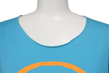 画像をギャラリービューアに読み込む, Lucien Pellat-Finet ルシアンペラフィネ 半袖Ｔシャツ ドクロ柄 コットン ブルー サイズL 美品 中古 49776