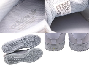 adidas アディダス スニーカー YEEZY POWERPHASE CG6422 天然皮革 ゴム底 グレー 24cm 美品 中古 49785