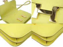 Load image into Gallery viewer, 極美品 HERMES エルメス ショルダーバッグ ミニ コンスタンス3 ライム スイフト D刻印 中古 49789
