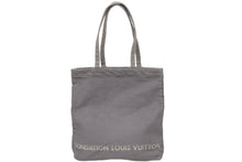 画像をギャラリービューアに読み込む, LOUISVUITTON ルイヴィトン フォンダシオン 美術館限定 トートバッグ LV-FDT-BE コットン グレー 美品 中古 49793