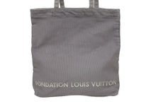 画像をギャラリービューアに読み込む, LOUISVUITTON ルイヴィトン フォンダシオン 美術館限定 トートバッグ LV-FDT-BE コットン グレー 美品 中古 49793