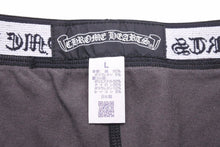 画像をギャラリービューアに読み込む, CHROME HEARTS クロムハーツ パンツ レギンス CHクロス 総柄 コットン ブラック グレー サイズL 中古 49822
