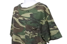 画像をギャラリービューアに読み込む, ChromeHearts クロムハーツ Tシャツ トップス クロス USA製 コットン カモフラージュ グリーン サイズM 美品 中古 49845
