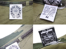 画像をギャラリービューアに読み込む, ChromeHearts クロムハーツ Tシャツ トップス クロス USA製 コットン カモフラージュ グリーン サイズM 美品 中古 49845