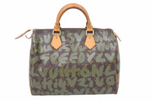 Load image into Gallery viewer, LOUIS VUITTON ルイヴィトン ハンドバッグ モノグラム グラフィティ スピーディ30 M92194 カーキ 中古 49861