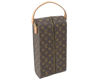 Load image into Gallery viewer, 極美品 LOUISVUITTON ルイヴィトン ワインキャリア ワインケース イニシャル入り GOLF CUP 2000 JAPAN 限定品 ブラウン 中古 49862