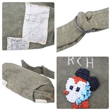 Load image into Gallery viewer, 新品未使用 KAPITAL キャピタル 帆布 リトルスナフキンバッグ ショルダーバッグ スーベニアリメイク コットン レザー カーキ 49917