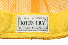 Load image into Gallery viewer, 未使用品 KAPITAL キャピタル KOUNTRY DIRTY SHRINK トラックキャップ ゴールド レッド KR2304XH30 サイズFREE 中古 49924